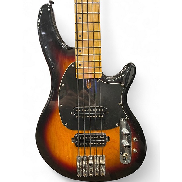 Used Schecter Guitar Research Diamond Series P-4 3 Tone Sunburst Electric Bass Guitar