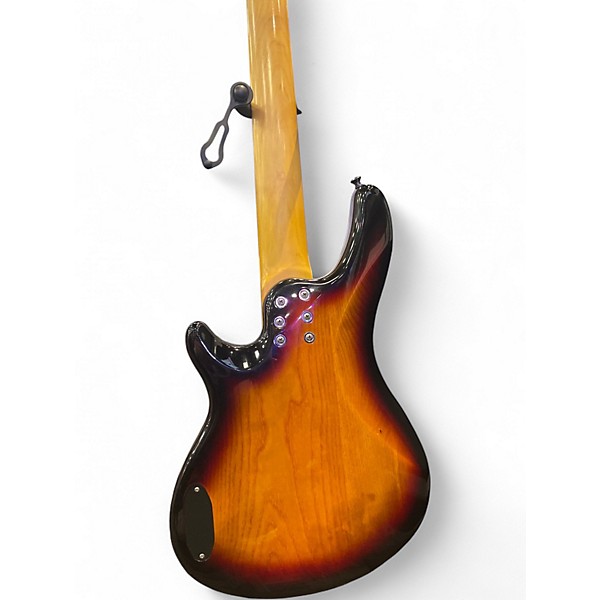 Used Schecter Guitar Research Diamond Series P-4 3 Tone Sunburst Electric Bass Guitar