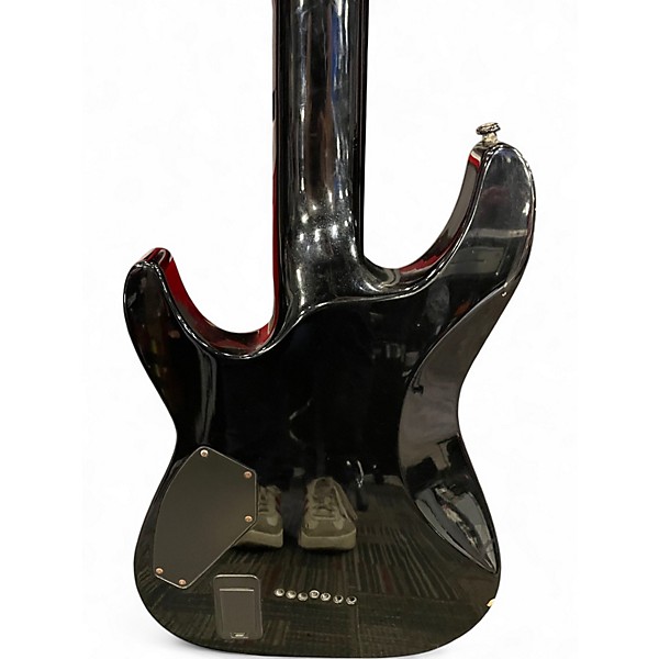 Used Schecter Guitar Research Hellraiser C7 7 String Black Solid Body Electric Guitar