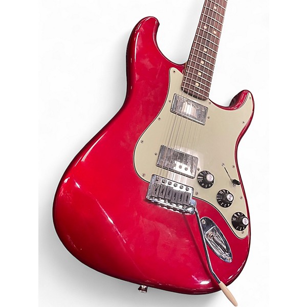 Used Fender Blacktop Stratocaster HH Candy Apple Red Solid Body Electric Guitar