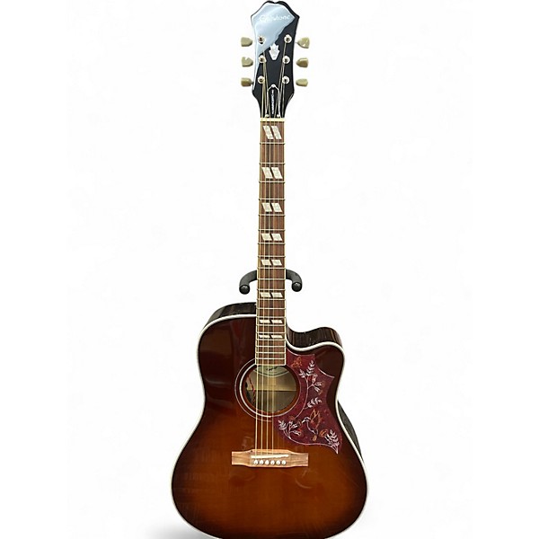 Used Epiphone Hummingbird Pro SUNBURST Acoustic Electric Guitar