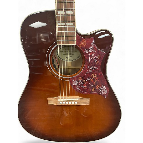Used Epiphone Hummingbird Pro SUNBURST Acoustic Electric Guitar