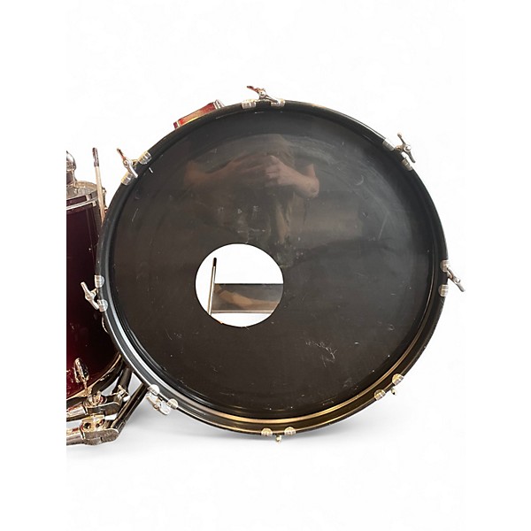 Used Sunlite 4 Piece 4-PIECE KIT Candy Apple Red Drum Kit