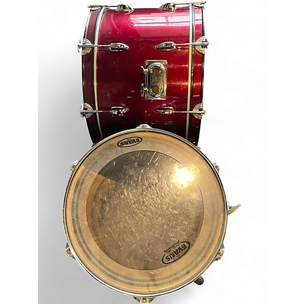 Used Sunlite 4 Piece 4-PIECE KIT Candy Apple Red Drum Kit