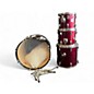 Used Percussion Plus 4 Piece 4-PIECE KIT Candy Apple Red Drum Kit thumbnail