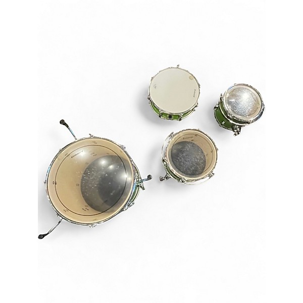 Used Ludwig 5 Piece ELEMENT EVOLUTION Emerald Green Drum Kit