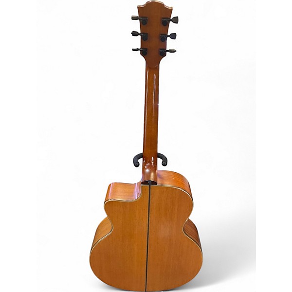 Used Lag Guitars T200JCE Natural Acoustic Electric Guitar