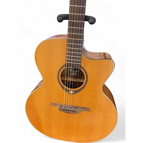 Used Lag Guitars T200JCE Natural Acoustic Electric Guitar