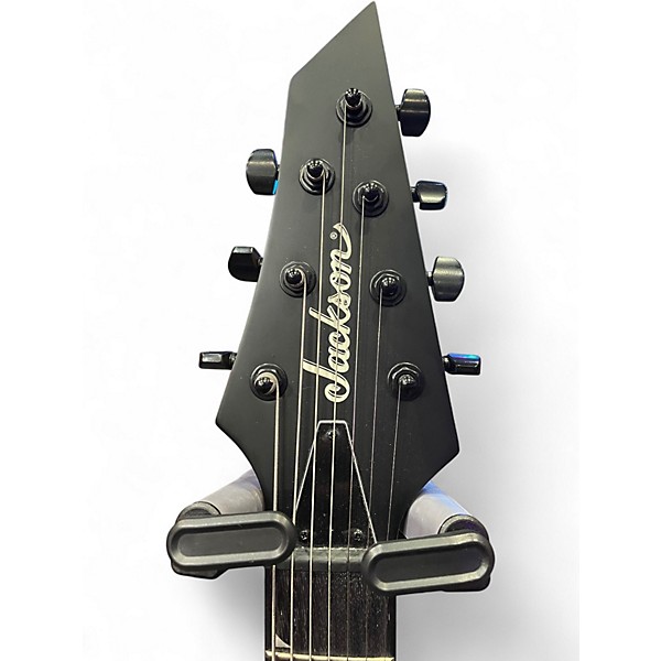 Used Jackson JS22-7 Dinky 7 String Black Solid Body Electric Guitar