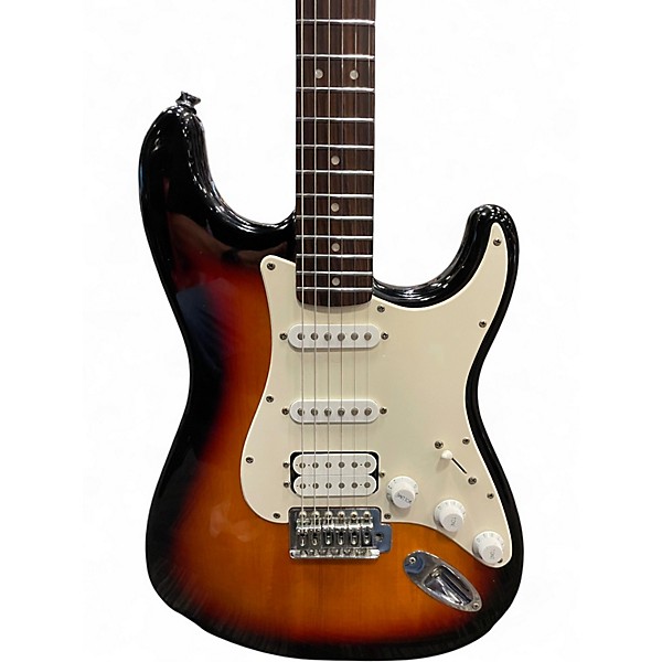 Used Squier Bullet Stratocaster HSS Sunburst Solid Body Electric Guitar