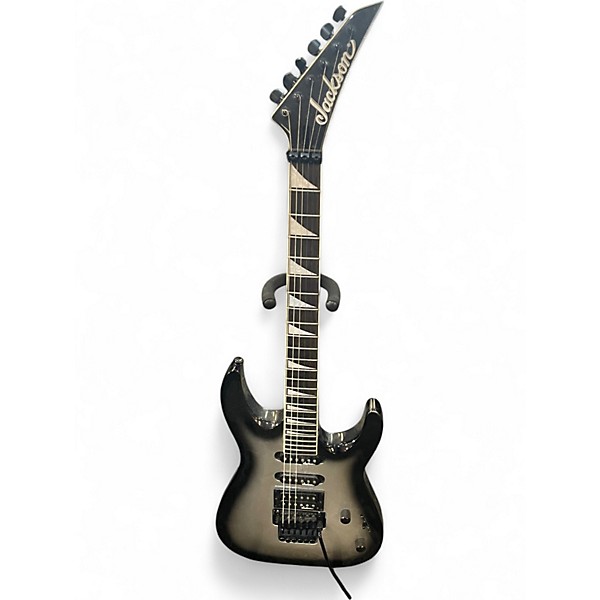 Used Jackson JS34Q Dinky SILVER BURST Solid Body Electric Guitar