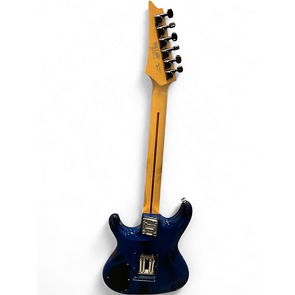 Used Ibanez JS1000 Joe Satriani Signature BURNT TRANSPARENT BLUE Solid Body Electric Guitar