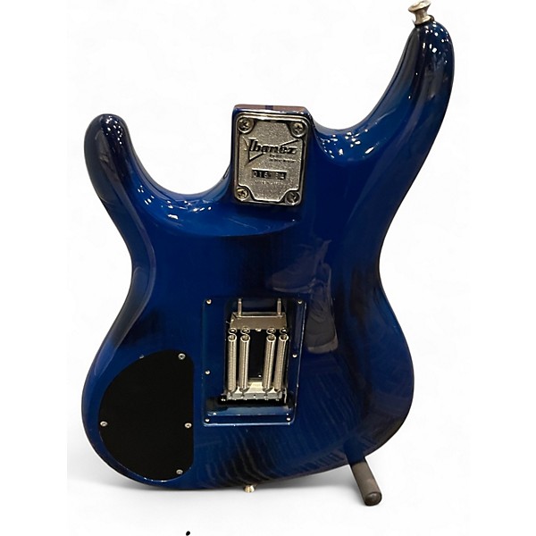 Used Ibanez JS1000 Joe Satriani Signature BURNT TRANSPARENT BLUE Solid Body Electric Guitar