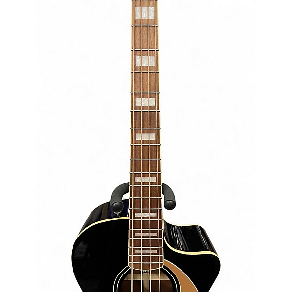 Used Fender Kingman Acoustic Electric Bass Black Acoustic Bass Guitar