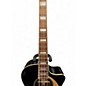 Used Fender Kingman Acoustic Electric Bass Black Acoustic Bass Guitar