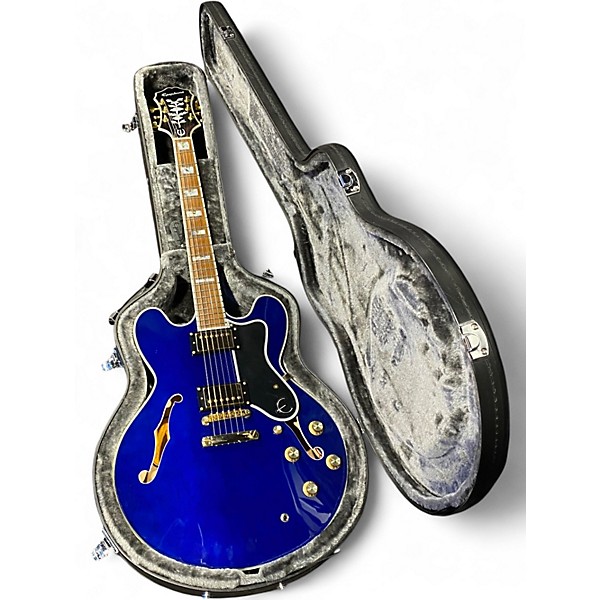 Used Epiphone Sheraton II Pro Midnight Sapphire Hollow Body Electric Guitar
