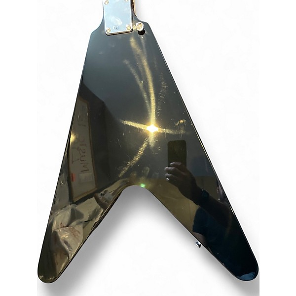 Used Cozart FLYING V Black Solid Body Electric Guitar