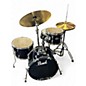 Used Pearl 4 Piece Roadshow Jazz kit Black Drum Kit thumbnail