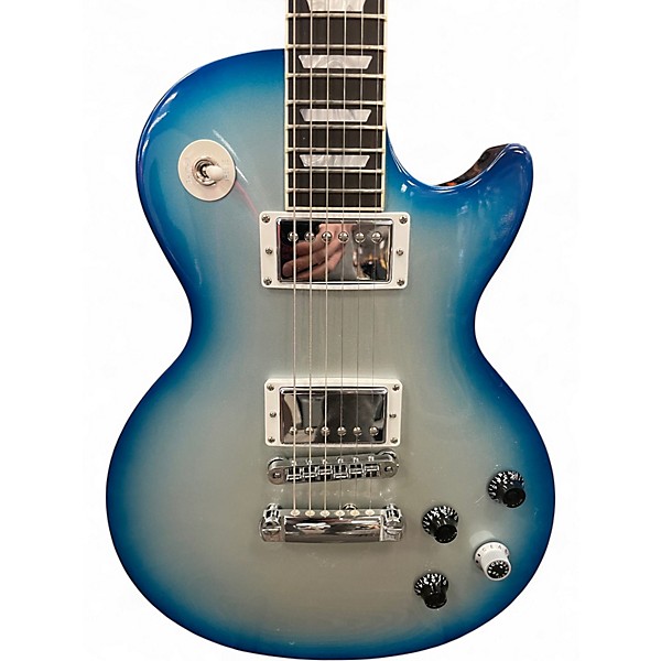 Used Gibson Les Paul Robot Blue Silverburst Solid Body Electric Guitar