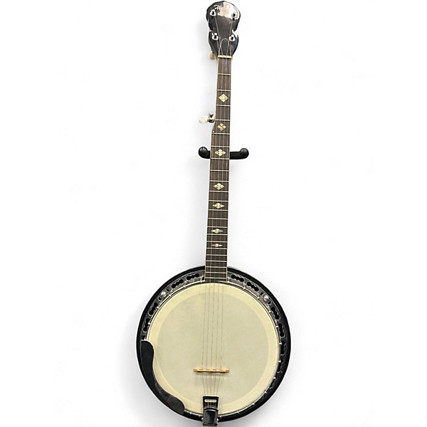 Used Hohner 5 String Resonator Banjo White Banjo