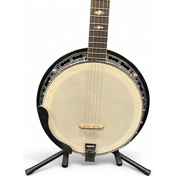 Used Hohner 5 String Resonator Banjo White Banjo