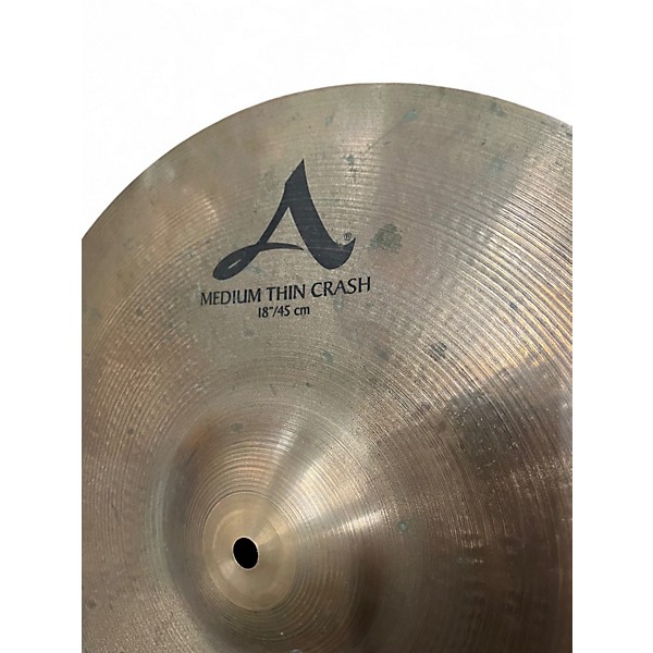 Used Zildjian 18in A Series Medium Thin Crash Cymbal