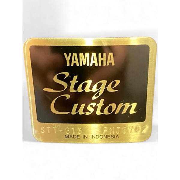 Used Yamaha 6 Piece Stage Custom Black Drum Kit