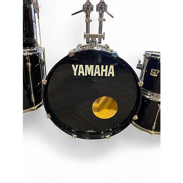 Used Yamaha 6 Piece Stage Custom Black Drum Kit