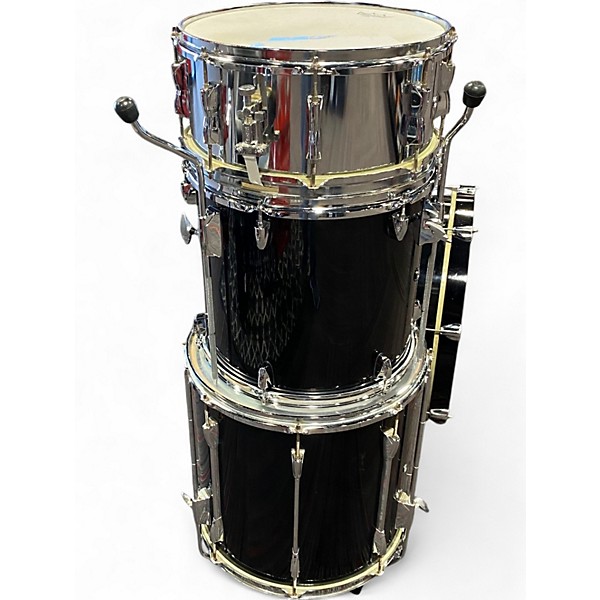 Used Yamaha 6 Piece Stage Custom Black Drum Kit