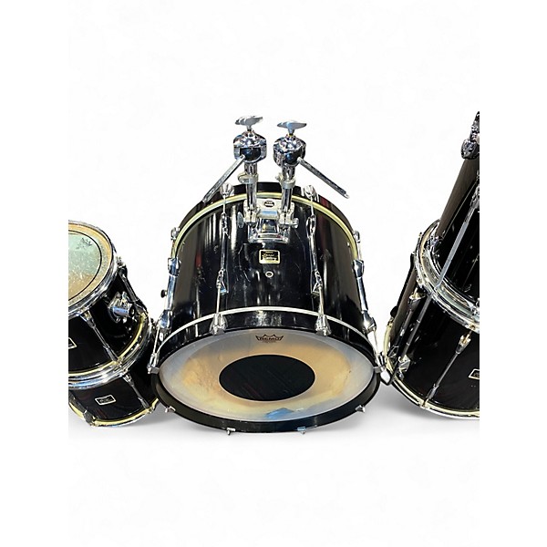 Used Yamaha 6 Piece Stage Custom Black Drum Kit