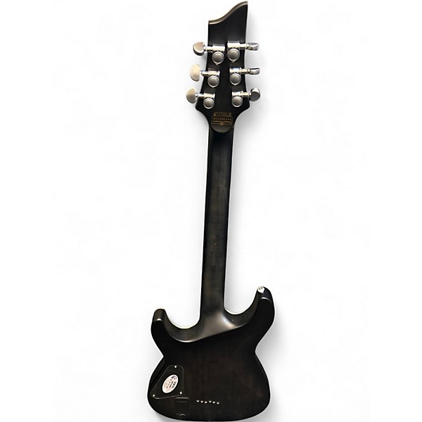 Used Schecter Guitar Research Diamond Series PT Trans Black Solid Body Electric Guitar