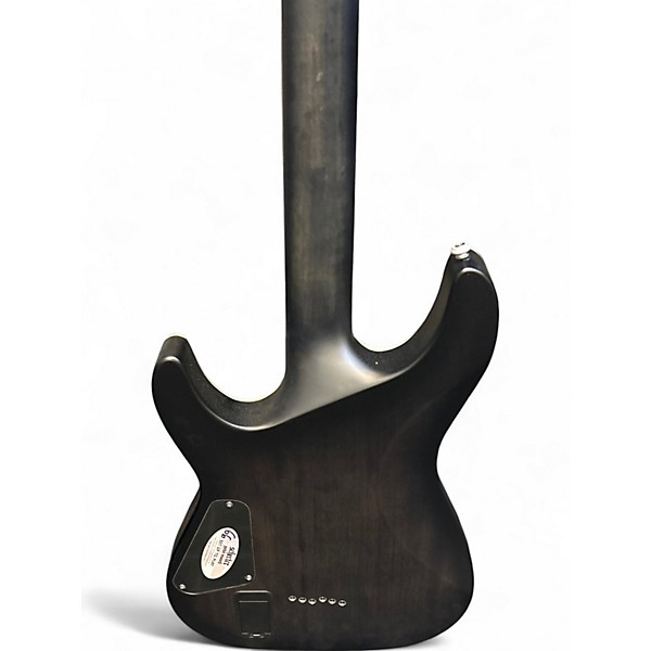 Used Schecter Guitar Research Diamond Series PT Trans Black Solid Body Electric Guitar