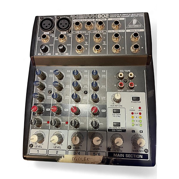 Used Behringer Xenyx 802 Unpowered Mixer