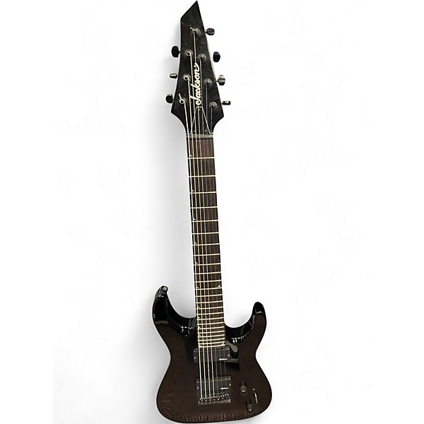 Used 2017 Jackson JS22-7 Dinky 7 String Black Solid Body Electric Guitar