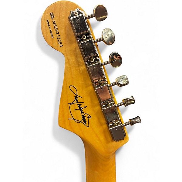 Used Fender Kenny Wayne Shepherd Signature Stratocaster Olympic White Solid Body Electric Guitar