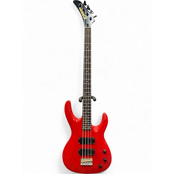Used Kramer 422S Red Electric Bass Guitar