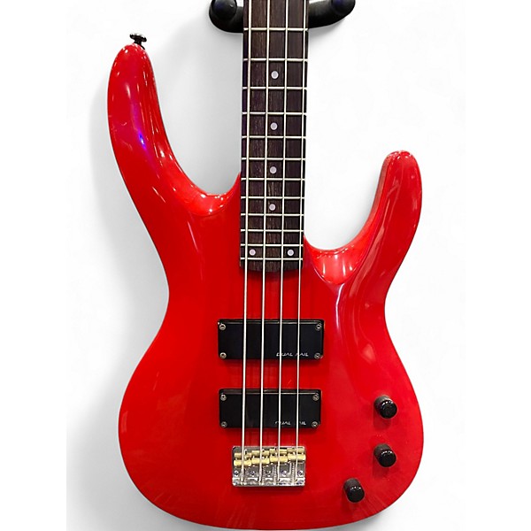 Used Kramer 422S Red Electric Bass Guitar