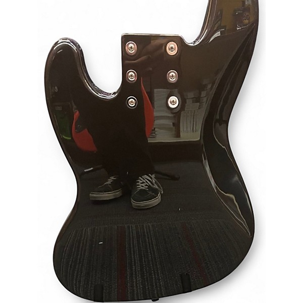 Used Squier Affinity Jazz Bass 6 String Black Electric Bass Guitar