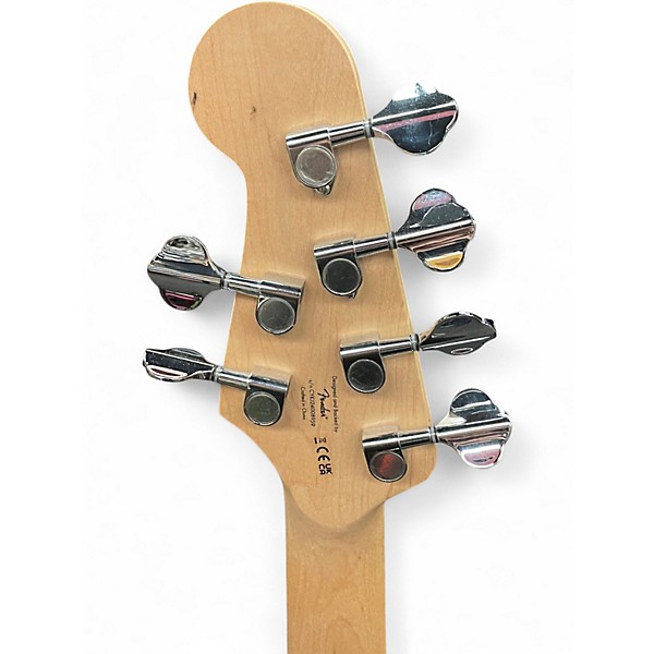 Used Squier Affinity Jazz Bass 6 String Black Electric Bass Guitar