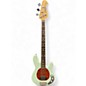 Used Sterling by Music Man sting ray Mint Green Electric Bass Guitar thumbnail