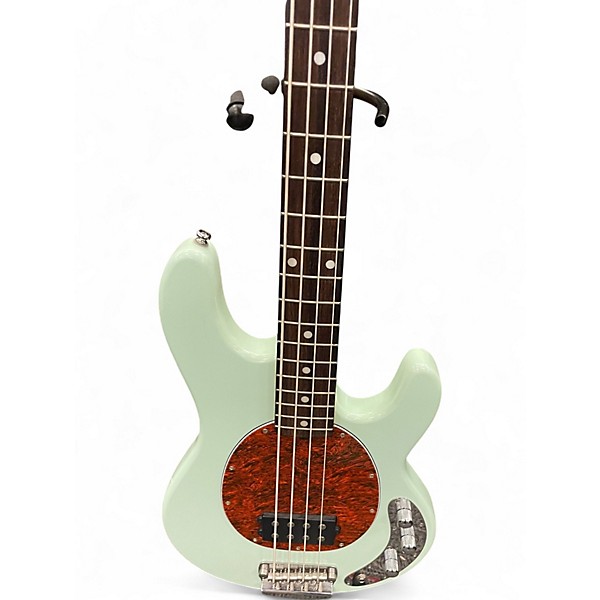 Used Sterling by Music Man sting ray Mint Green Electric Bass Guitar