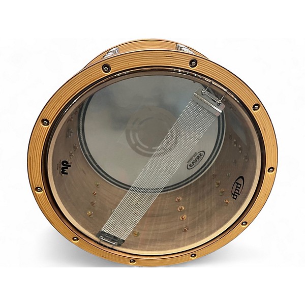Used PDP by DW 14in Limited Edition Dark Maple and Walnut Hoops Dark Maple and Walnut Drum