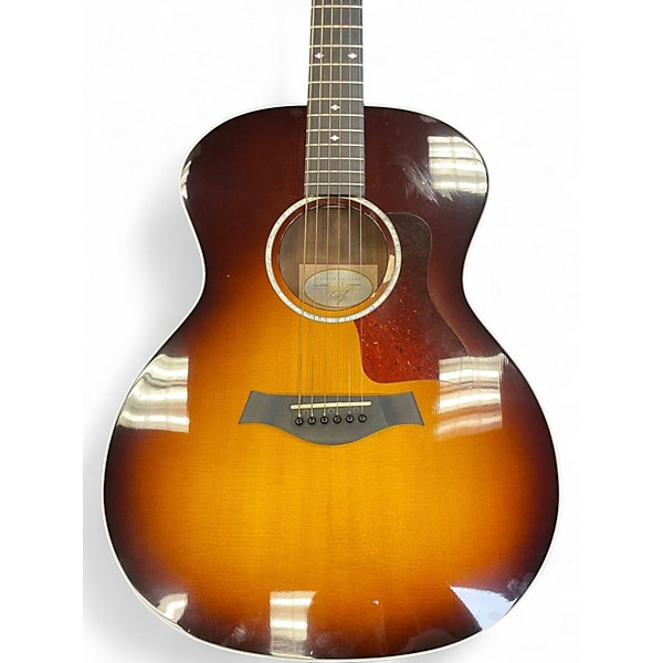 Used Taylor 214E DLX Sunburst Acoustic Electric Guitar
