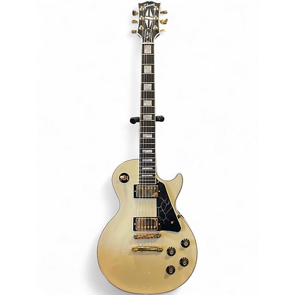 Used Gibson Les Paul Custom White Solid Body Electric Guitar
