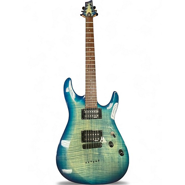 Used Schecter Guitar Research C6 ELITE Ocean Water Perimeter Solid Body Electric Guitar