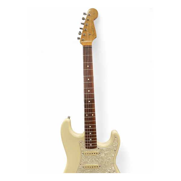 Vintage 1996 Fender Standard Stratocaster Olympic White Solid Body Electric Guitar