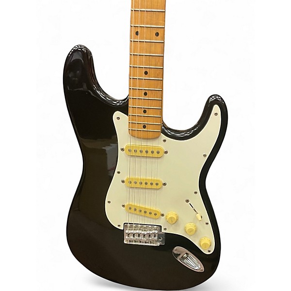 Used Squier Standard Stratocaster Black Solid Body Electric Guitar