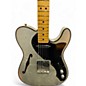 Used Fender Custom Shop '60s Custom Telecaster Thinline Relic Limited-Edition Silver Sparkle Solid Body Electric Guitar