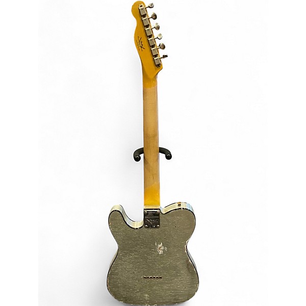 Used Fender Custom Shop '60s Custom Telecaster Thinline Relic Limited-Edition Silver Sparkle Solid Body Electric Guitar