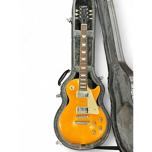 Used 2023 Epiphone 1959 Les Paul Standard Outfit Limited-Edition Lemonburst Solid Body Electric Guitar